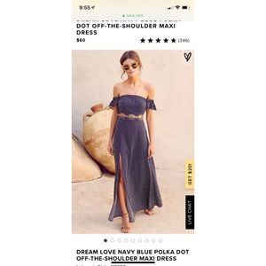 Lulus maxi dress size S